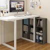 HOMLUX 3 Cube Decorative Bookshelf Open Bookcase Toy Storage Organizer Horizontal Vertical - 4 of 4