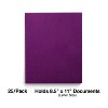 Staples School Grade 2 Pocket Folder with Fasteners Purple 25/BX 27544-CC - 2 of 4
