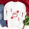 S.W.Smiley Queen of Hearts Distressed - Women's Graphic Sweatshirt - 2 of 4