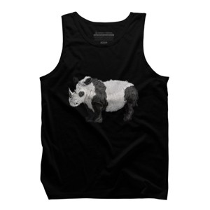 Men's Design By Humans The Wild Pandanoceros By CrazedGraphics Tank Top - 1 of 2