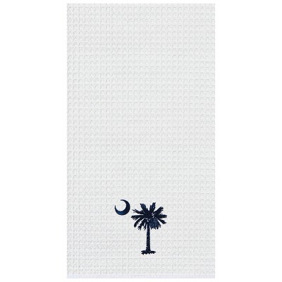 C&F Home Palmetto Moon Waffle Weave Cotton Kitchen Towel