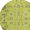 Artichoke Green And Fern Green Oriental Washable Indoor Outdoor Area Rug - 4 of 4