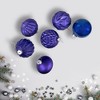 Northlight Multi Finish Ball and Onion Christmas Ornaments - 3.25" - Royal Blue and Purple - Set of 12 - 2 of 4
