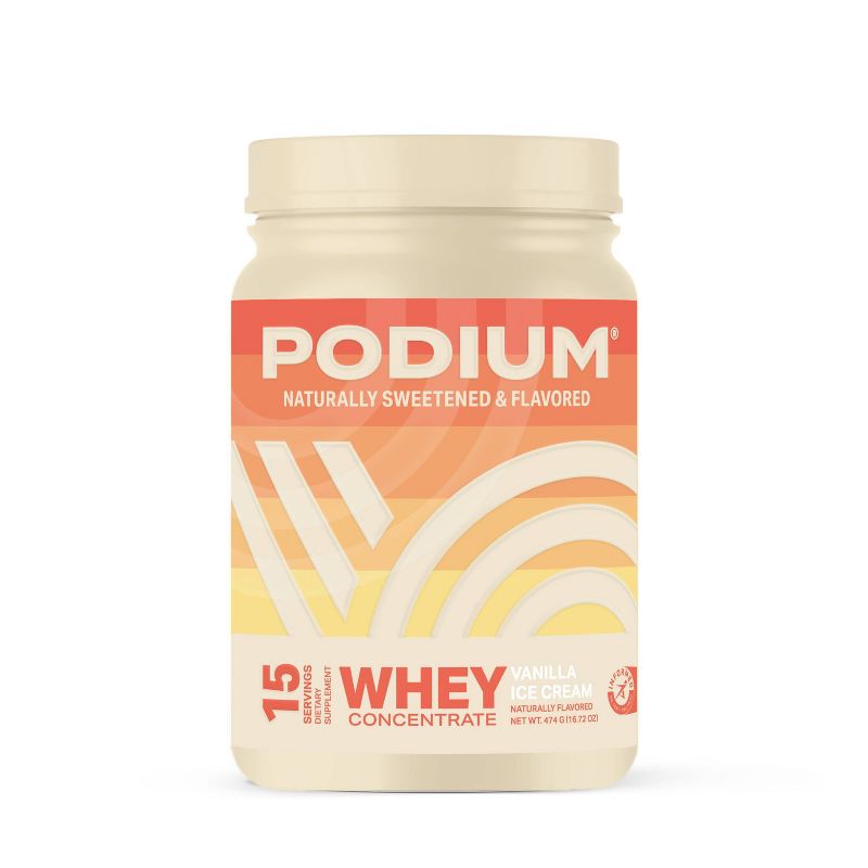 Podium Nutrition Whey Protein - Vanilla Ice Cream - 16.72oz/ 15 Servings, 1 of 11