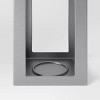 Aluminum Outdoor Lantern Candle Holder Dark Silver - Smith & Hawken™ - image 4 of 4
