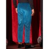 INSPIRE CHIC Men's Velvet Zipper Button Party Straight Leg Shiny Pants - 3 of 4