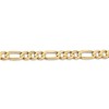 Black Bow Jewelry 5.5mm, 14k Yellow Gold, Open Concave Figaro Chain Anklet or Bracelet - 2 of 4