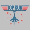 Women's Top Gun Fighter Jet and Stars Logo T-Shirt - 2 of 4