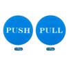 Unique Bargains Acrylic Self-Adhesive Decor Store Business Push Pull Door Sign 2 Pcs - 3 of 4