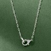 Pure Collection by Ross-Simons Sterling Silver Paper Clip Link Necklace With 0.16 ct. t.w. Diamond Lobster Clasp - 3 of 4