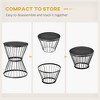 CAVINAS 16" Steel Patio Side Table,Hourglass Outdoor End Table,Detachable Accent Table for Outdoor&Indoor Use,Outdoor Furniture,Modern Coffee Table - 2 of 4
