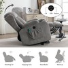 NicBex Massage Recliner Chair with Heating Modern Power Lift Accent Chair with Side Pocket and USB Port for Living Room, Bedroom - 3 of 4