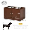 Kumasinova Dog Food Storage Container,Elevated Dog Bowls with Storage Cabinet Containing Large 44L Capacity - 3 of 4