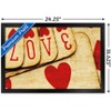 Trends International Tom Quartermaine - Playing Cards with Love Framed Wall Poster Prints - 3 of 4