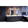 Urban Ambiance Luxury Contemporary Bath Light 8''H x 16''W,  Midnight Black Finish,  Mesa Collection, UHP4361 - 2 of 4