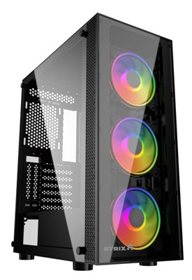 Dark Matter Gaming PC, Core i5-12400F 2.5GHz, 16GB, 1TB SSD & 2TB HDD, Win10H, AMD RX 6800 XT 16GB, Win 11 Compatible, New