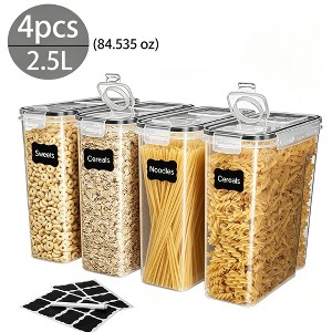 AEELLEEA Cereal Containers Storage Set, 4PCS Airtight Food Storage