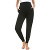 Women's Maternity Workout Leggings Over The Belly Pregnancy Yoga Pants with Pockets Soft Activewear Work Pants - 2 of 4