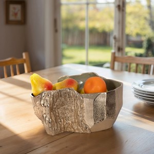 Decorative Metal Free Form Bowl for Coffee Table Decor - Sculptural Home Decor Accents for Centerpiece Table Decoration - 1 of 4