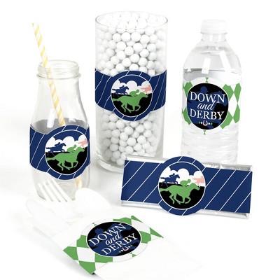 Big Dot of Happiness Kentucky Horse Derby - DIY Party Supplies - Horse Race Party DIY Wrapper Favors and Decorations - Set of 15