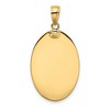 Black Bow Jewelry 14k Yellow Gold Polished Oval St Christopher Medal Pendant, 16 x 33mm - 3 of 4
