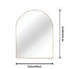 Gold Arched Bathroom Wall Mirror – Metal Frame - 4 of 4