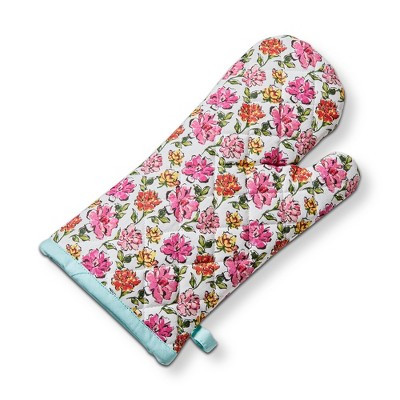 Tag In Bloom Kitchen Oven Mitt Multi Color 13x7.3 Inch Machine Washable Everyday Use