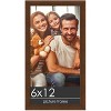 PosterPalooza | Panoramic Simple Brown Picture Frame - UV Acrylic, Foam Board Backing, Hanging Hardware - 2 of 4