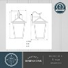 VAXCEL Derby Dusk to Dawn Matte Black Outdoor Wall Lantern Light Clear Glass Shade, LED Compatible - 4 of 4