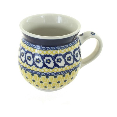 Blue Rose Polish Pottery Ceramika Artystyczna Bubble Mug