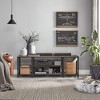 VASAGLE TV Stand Industrial Entertainment Center, Modern TV Console with Open Storage Shelves - 3 of 4