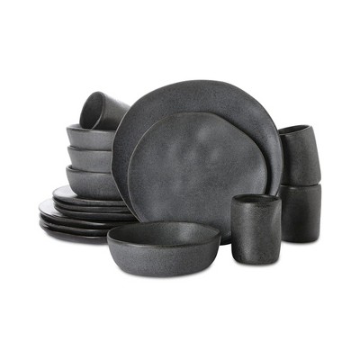 Nebula Vortex Debossed Stoneware Dinnerware Set