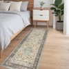 Washable Area Rug Vintage Foldable Thin Rug,Soft Low-Pile Non-Slip Stain Resistant Floor Indoor Outdoor Carpet - 4 of 4