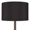 Possini Euro Design Meridian Modern 72" Tall Floor Lamp Oil Rubbed Bronze Metal Light Blaster LED Black Drum Shade for Living Room Bedroom - 3 of 4