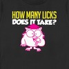 Women's Tootsie Pop Mr. Owl How Many Licks Does It Take T-Shirt - 2 of 4