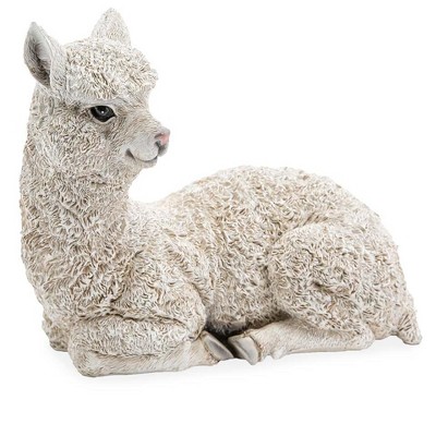 Wind & Weather Sitting Alpaca Sculpture