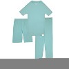 Sleep On It 100% Organic Cotton Rib Knit Snug-Fit 4-Piece and 6-Piece Pajama Sets for Boys & Girls - 2 of 3