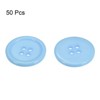 Unique Bargains Resin Craft Snap Round Flat 4-Hole Sewing Buttons 50 Pcs - 3 of 4