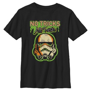 Boys Star Wars No Tricks All Treats Zombified Stormtrooper T Shirt - 1 of 4