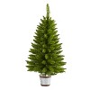 3ft. Pine Artificial Christmas Tree with 50 Warm White Lights and 114 Branches – Perfect Mini X-Mas Holiday Accent - 3 of 4