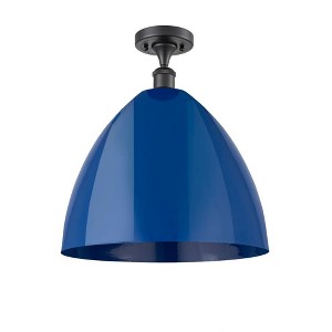 Plymouth Dome - 1 Light Semi-Flush Mount In Industrial Style-18.75 Inches Tall and 16 Inches Wide - 1 of 1