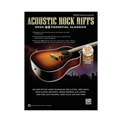 Alfred Acoustic Rock Riffs Guitar Book & CD