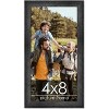 PosterPalooza | 4x8 Wide Barnwood Picture Frame, UV Acrylic, 6 Finishes - Grey, Brown, White, and Black - 2 of 4