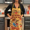 My Favorite Type Of Men Is Ramen Funny Noodles Graphic Novelty Kitchen Smock - Crazy Dog Bakeware Yellow Apron - 2 of 4