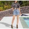 LA LEELA Hawaiian Shirts Womens Casual Summer Beach Party Short Sleeve Tropical Vacation Tops Blouses Button Up Dress Shirts for Women - 4 of 4