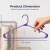 SereneLife Slim Plastic Hangers - 2 of 4