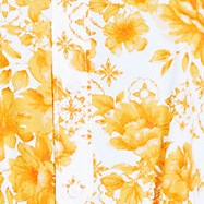 yellow mosaic floral