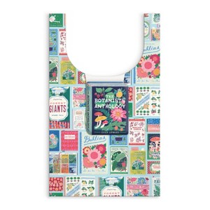 Ever Upward Botanist Bookshelf Packable Nylon Tote Bag - by  Galison (Hardcover) - 1 of 1
