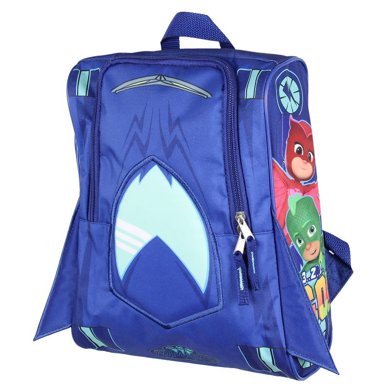 PJ Masks Backpack Gekko Owlette Catboy Racing Car Travel Backpack Bag For Toys Blue, 1 of 6