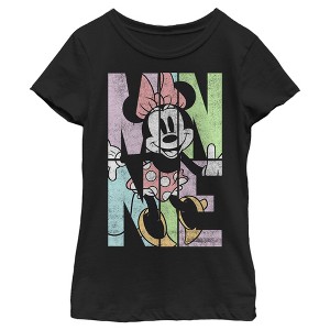 Girl's Disney Minnie Panels T-Shirt - 1 of 4